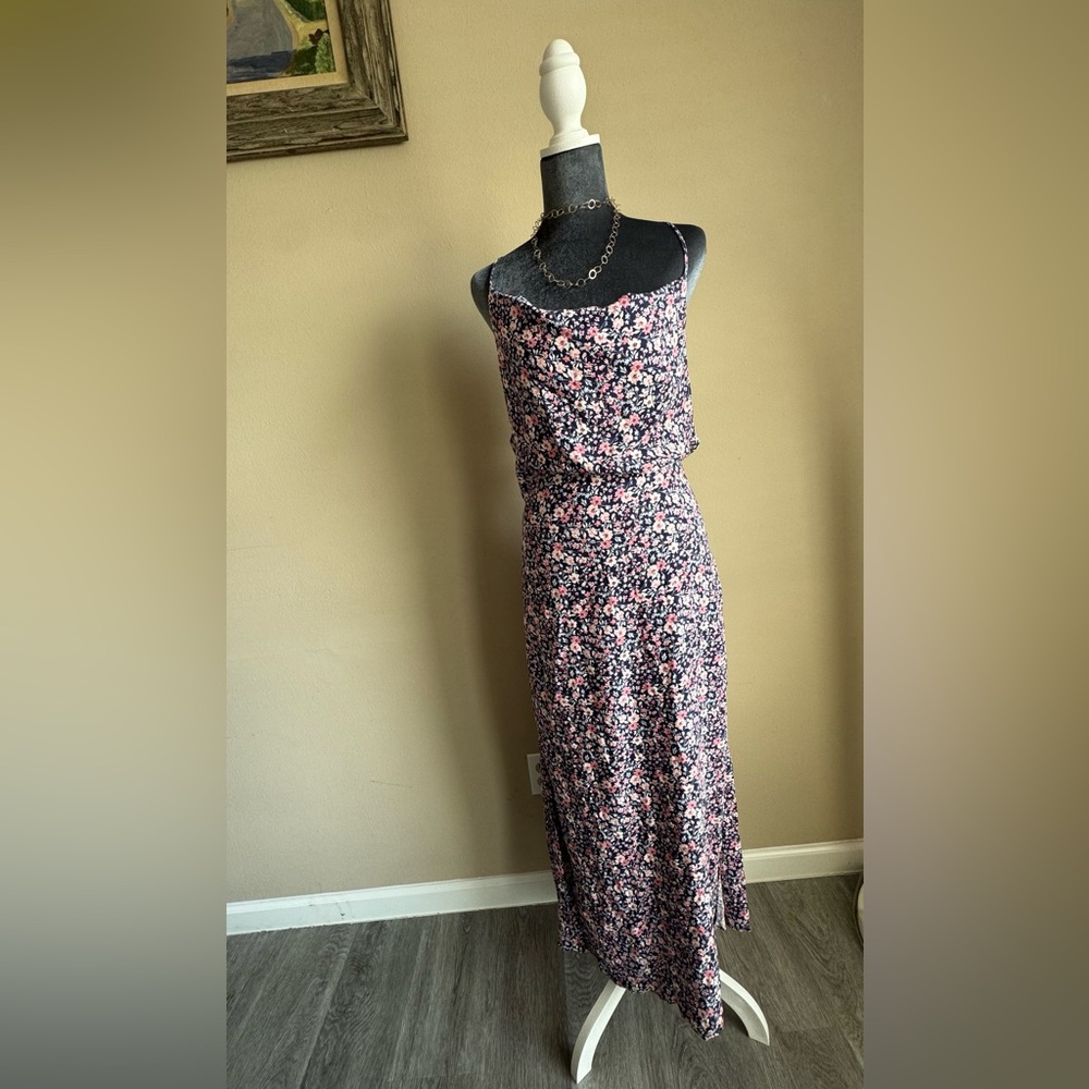 Altar’d State Floral Maxi Dress – Feminine Open Back Style - Picture 3 of 5